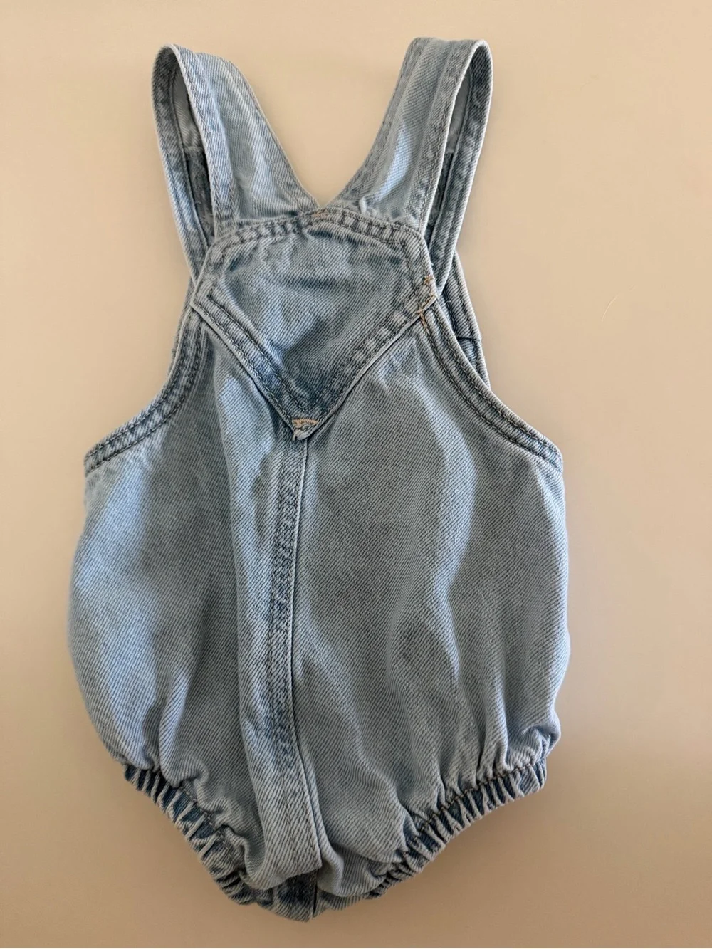 Old Navy Light Blue Denim Overalls Romper